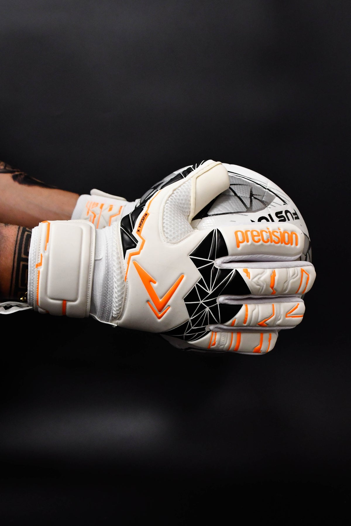 Precision Junior Fusion X Negative Replica Goalkeeper Gloves